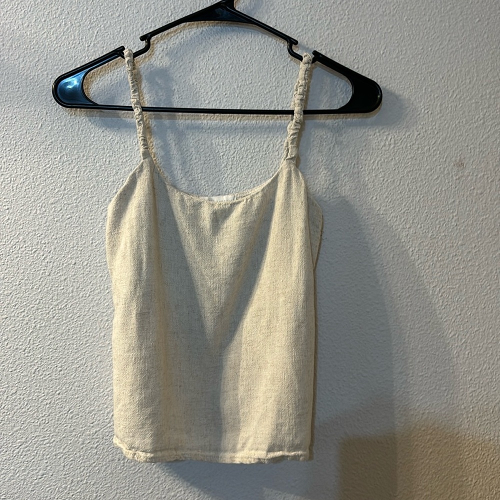 FSL Apparel basic cream tank top